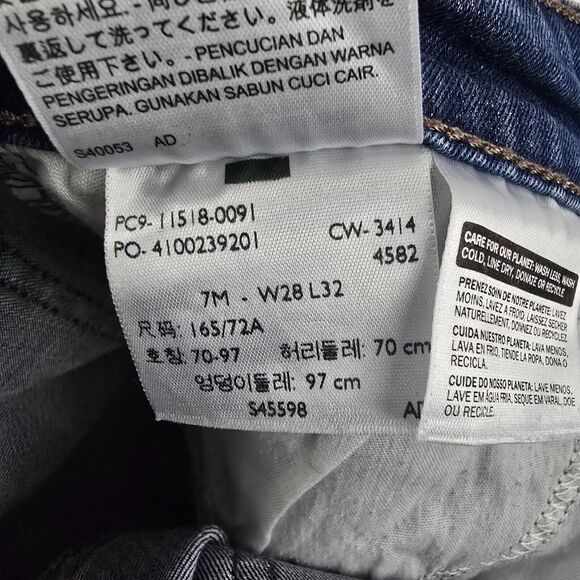 Levi's 515 boot cut jeans blue 7 denim womens 28x32 medium wash 4598 - Picture 12 of 13